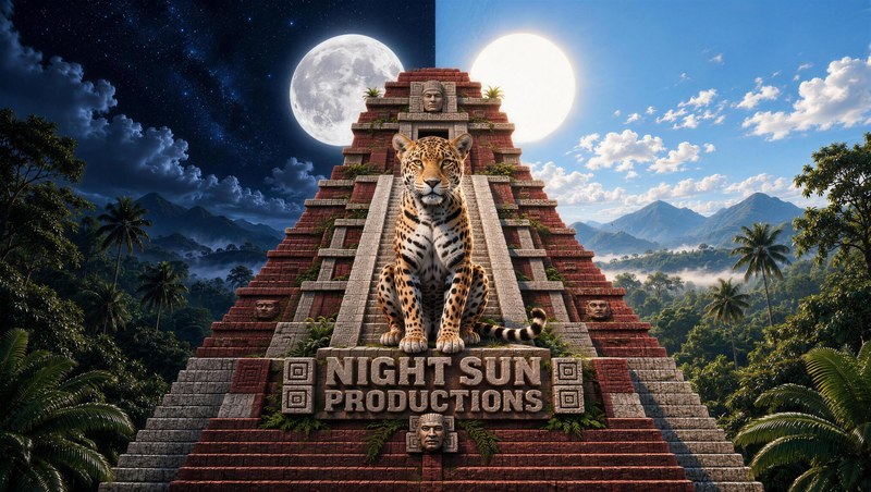 The Night Sun seal: Bond on the temple, night on the left, day on the right